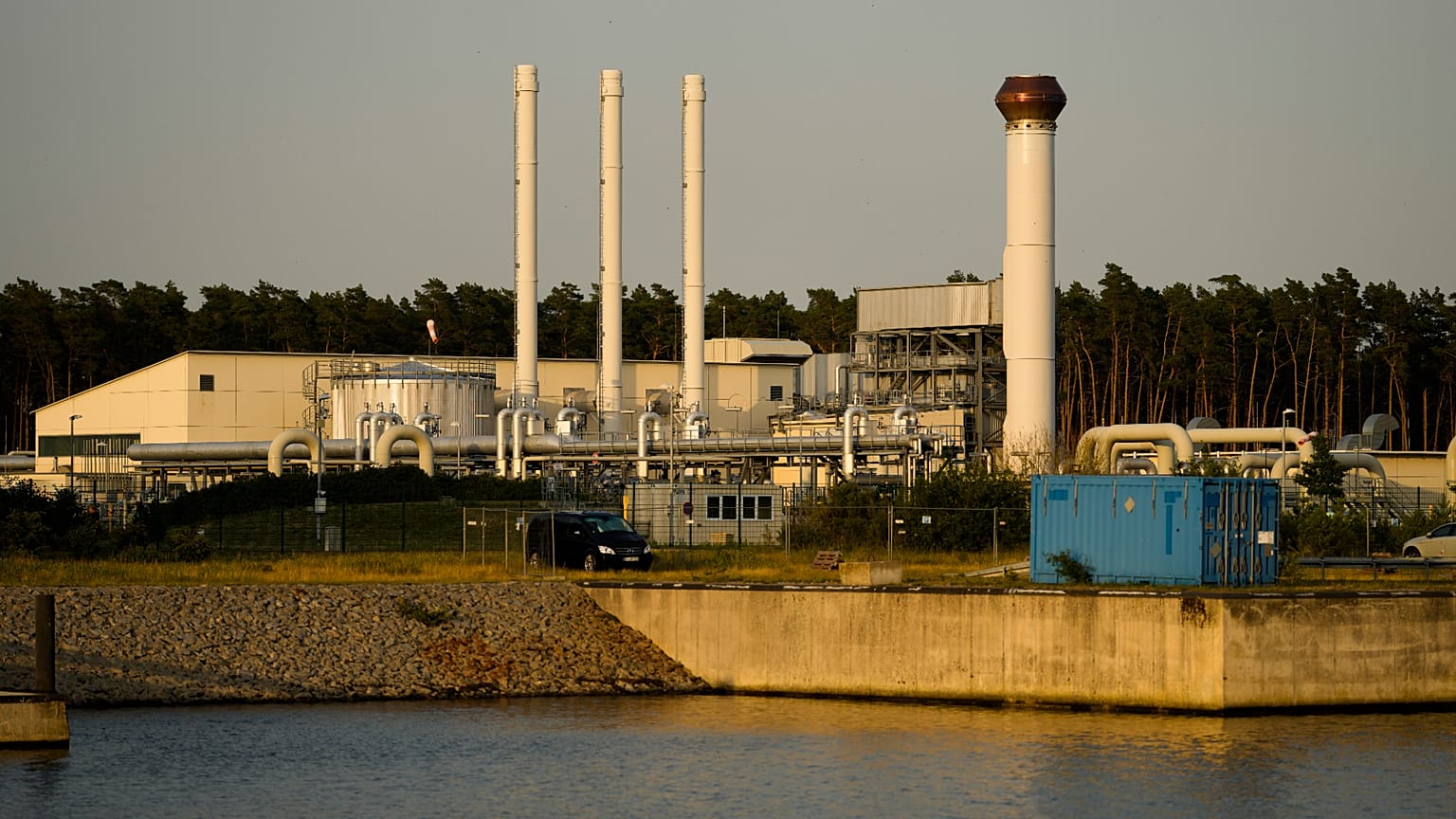 Gaswerk in Lubmin am Ende der Pipeline Nord Stream - Archivbild 2022
