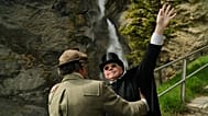 Enthusiasts recreate the fateful confrontation between Sherlock Holmes and Professor Moriarty at the Reichenbach Falls, Switzerland, May 3, 2026.