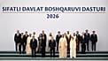 Representatives of Uzbekistan and the United Arab Emirates pose for a group photo during the Government Quality Award ceremony.