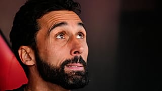 Arbeloa, antes del partido de la Liga española contra el Sevilla en el estadio Ramón Sánchez Pizjuán, de esta última ciudad andaluza, el domingo 17 de mayo de 2026