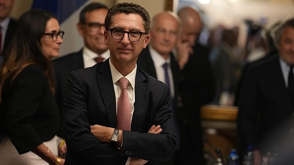 Maxime Saada, head of Canal+, attends the launch of the Franco-South African Business Council in Pretoria on 21 November 2025.