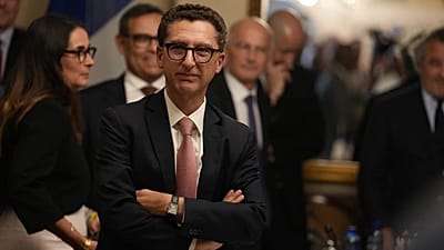 Maxime Saada, head of Canal+, attends the launch of the Franco-South African Business Council in Pretoria on 21 November 2025.