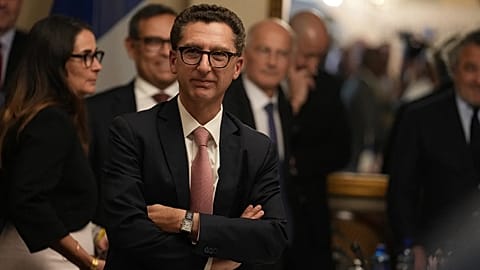 Maxime Saada, head of Canal+, attends the launch of the Franco-South African Business Council in Pretoria on 21 November 2025.