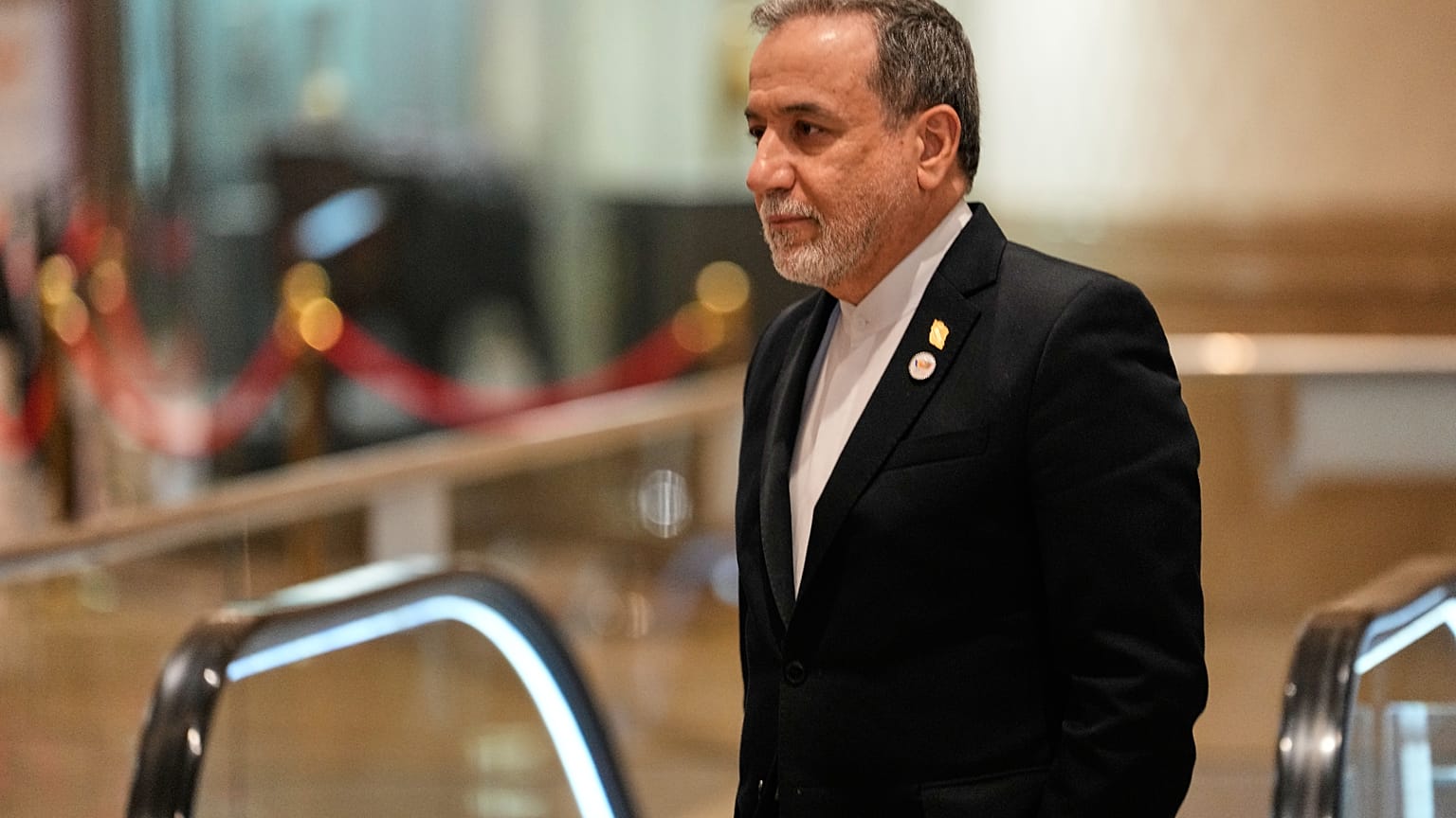 Iranian Foreign Minister Abbas Araghchi in New Delhi, India, Thursday, May 14, 2026