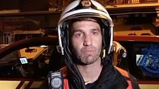 Julio Martínez, jefe de Guardia de los Bomberos de Madrid, tras atender la emergencia