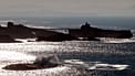 View of the Atlantic Ocean in Biarritz in south-west France, Wednesday, 27 October 2021.