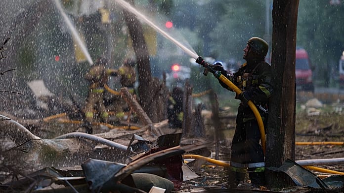Zelenskyy visits damaged Kyiv sites after Russian missile and drone assault Ukrainian President Volodymyr Zelenskyy visited damaged buildings and the Chernobyl Museum in Kyiv after a major Russian missile and drone attack that killed at least two people and wounded dozens.