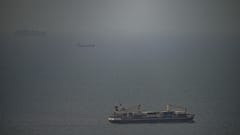 Le cargo jordanien « Baghdad » navigue dans le golfe Persique en direction du détroit d’Ormuz, aux Émirats arabes unis, le 22 avril 2026