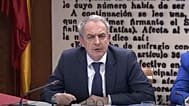 Zapatero durante una comparecencia.