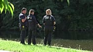 Des policiers près de la Vilaine à Rennes