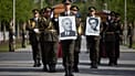 Kyjiw-Region: Gedenkzeremonie zur erneuten Beisetzung der sterblichen Überreste des ukrainischen Militärkommandeurs des 20. Jahrhunderts Andrij Melnyk, 25. Mai 2026