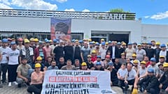 Maden işçilerinin 25 Mayıs'ta yaptığı eylem