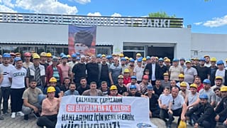 Maden işçilerinin 25 Mayıs'ta yaptığı eylem