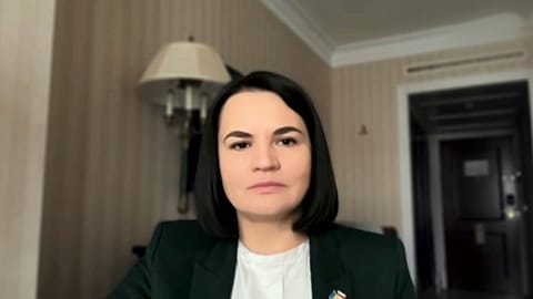 Sviatlana Tsikhanouskaya, belarussische Oppositionschefin
