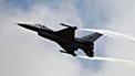 FILE – A Lockheed Martin F-16 jet fighter performs its demonstration flight on Jun22, 2011, at the 49th Paris Air Show at Le Bourget Airport, east of Paris. 