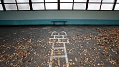 La cour de récréation d'une école de Strasbourg, dans l'est de la France, le lundi 2 novembre 2020.