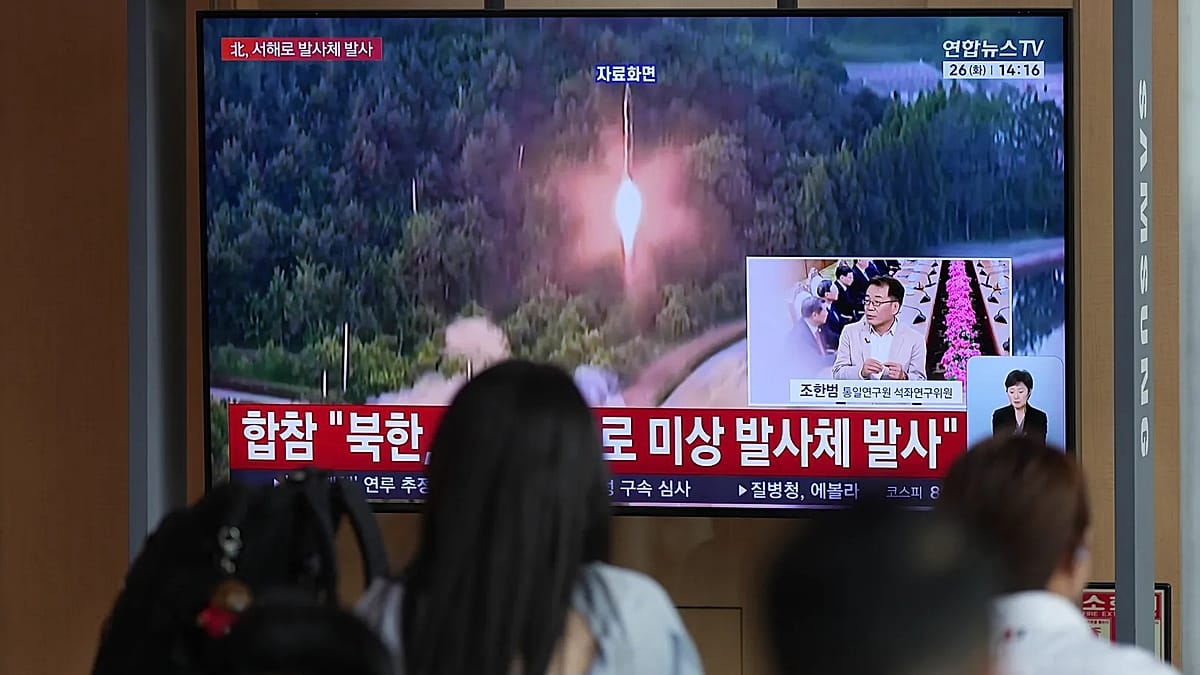 North Korea fires projectiles including ballistic missile into Yellow Sea, Seoul says