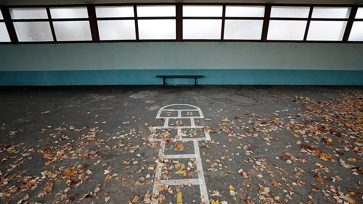 The playground of a school in Strasbourg, in eastern France, on Monday 2 November 2020.