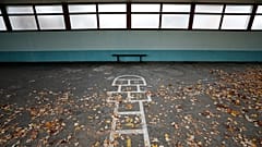 The playground of a school in Strasbourg, in eastern France, on Monday 2 November 2020.