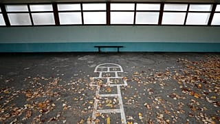 The playground of a school in Strasbourg, in eastern France, on Monday 2 November 2020.