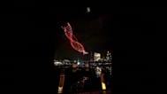 Sydney light show called off after malfunctioning drones fell in water