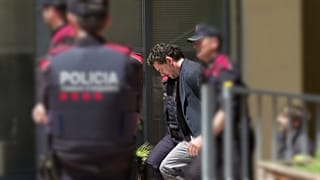 Jonathan Andic entra en los juzgados de Martorell escoltado por la Policía, el pasado 19 de mayo de 2026