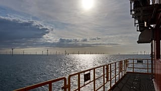Montag, 9. September 2019: Windkraftanlagen, aufgenommen vom Modular Offshore Grid in der Nordsee vor der belgischen Küste