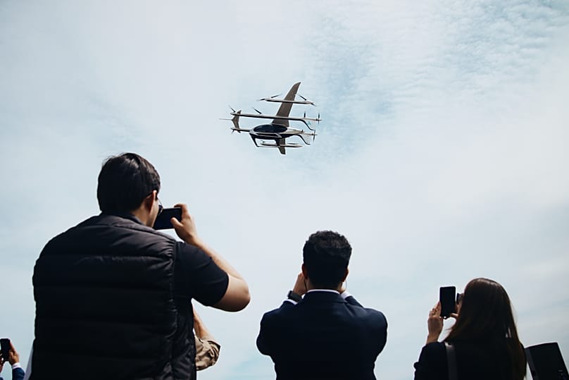 Primo volo di prova di un air taxi in Kazakistan