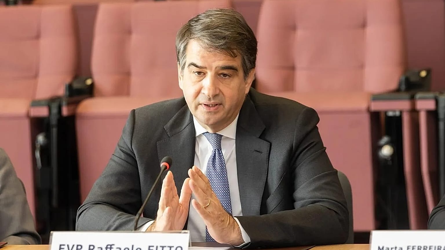 Raffaele Fitto, Executive Vice-President of the European Commission for Cohesion and Reforms, met with a Portuguese Parliament delegation on 21 April 2026 in Brussels, Belgium