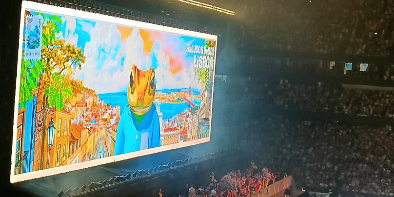 The concho toad, the same one that appears in the DTMF album videos and that appeared on the stadium’s big screen