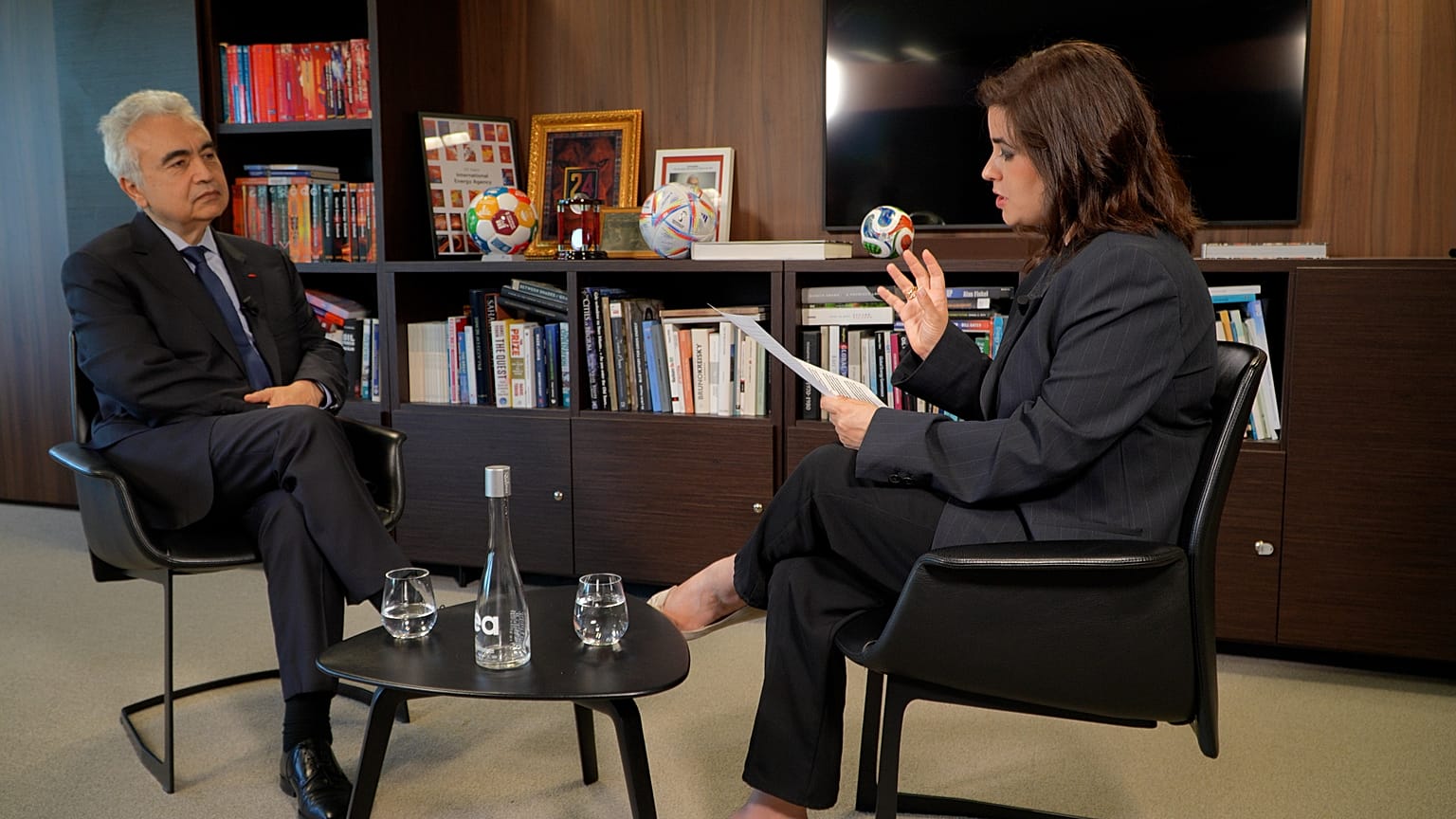 International Energy Agency Executive Director Fatih Birol during an interview with Euronews at the IEA's HQ in Paris on 27 May 2026.