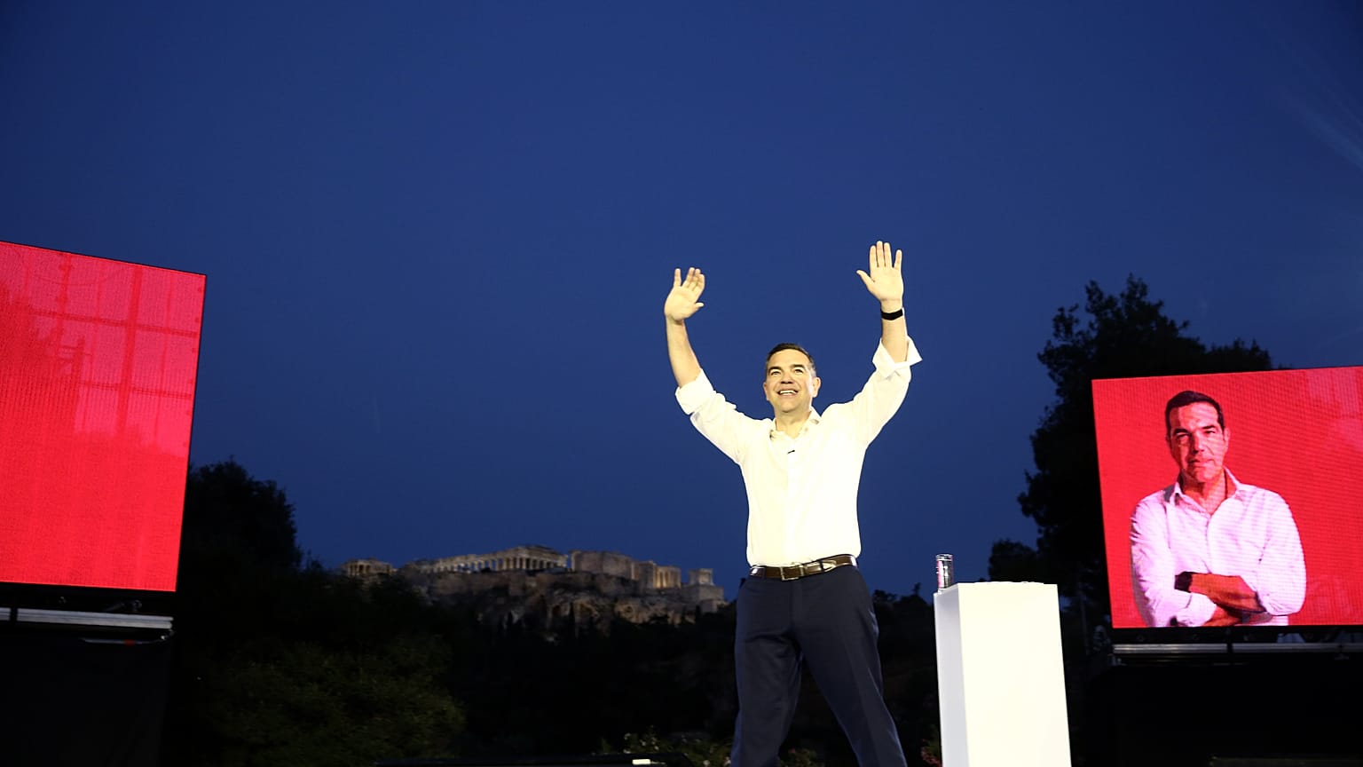 Ο πρώην Πρωθυπουργός της Ελλάδας Αλέξης Τσίπρας κατά την ανακοίνωση του νέου κόμματος στο οποίο ηγείται