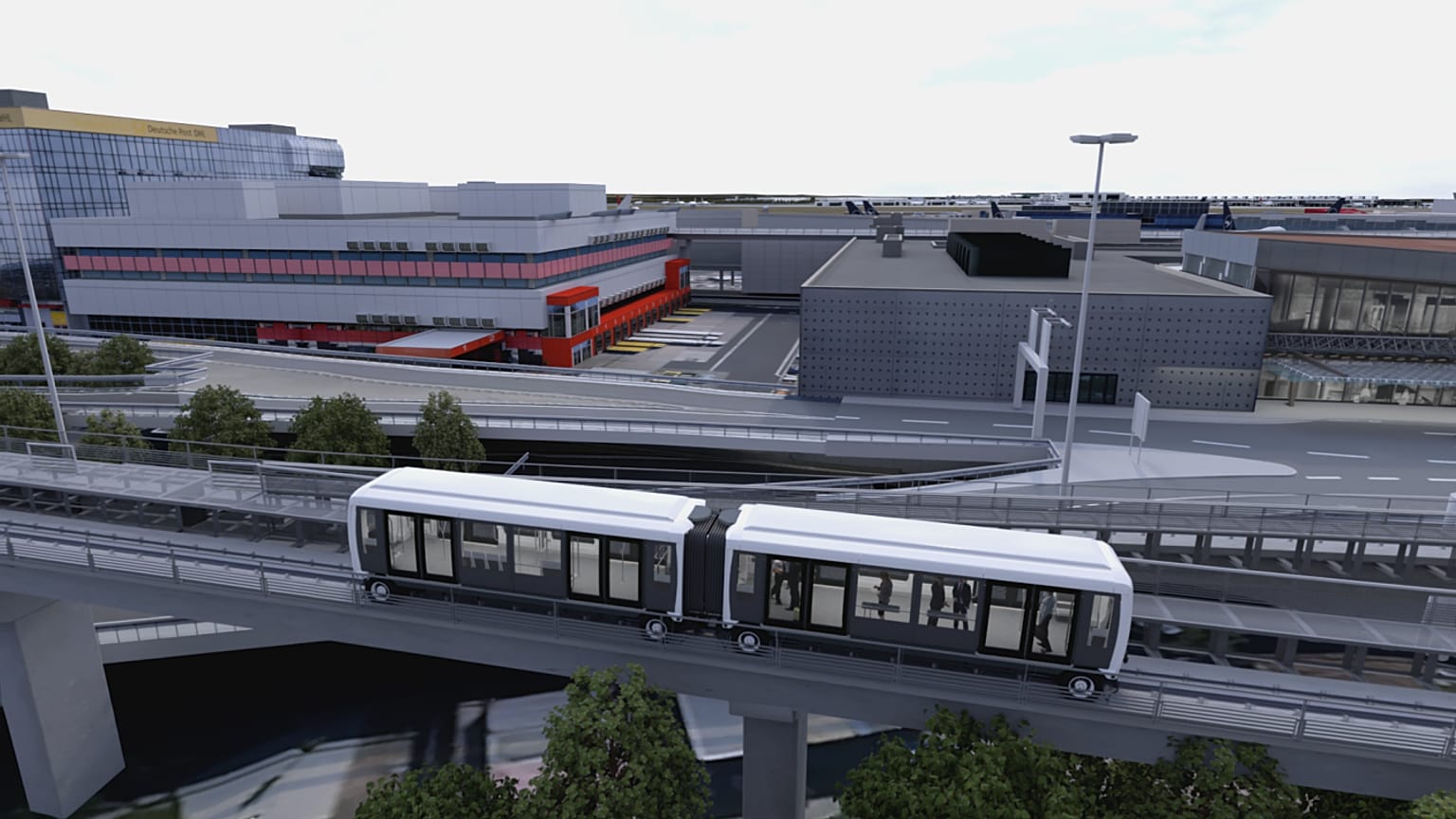 El nuevo tren Skyline debía llevar a los pasajeros rápidamente hasta la terminal, ahora tendrán que volver a esperar más tiempo.