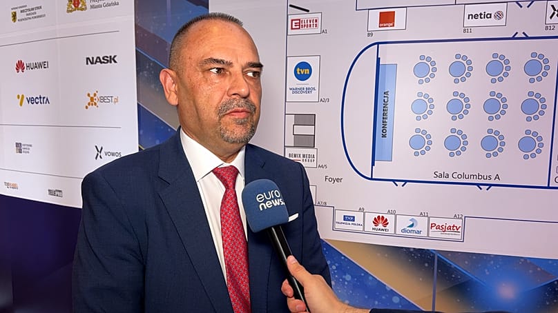 Prezes  Polskiej Izby Komunikacji Elektronicznej (PIKE) Bogdan Łaga w rozmowie z Euronews.
