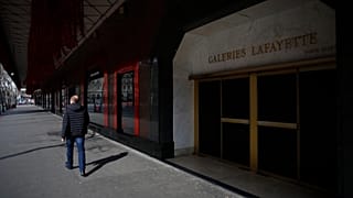 Galeries Lafayette in Paris, on Friday 20 March 2020.