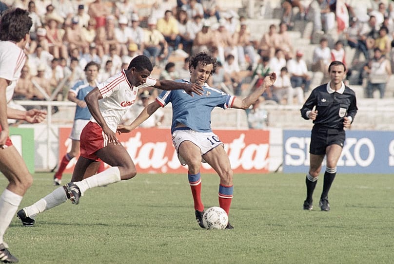 Mondiale 1986 - Randy Samuel del Canada contro Michel Platini