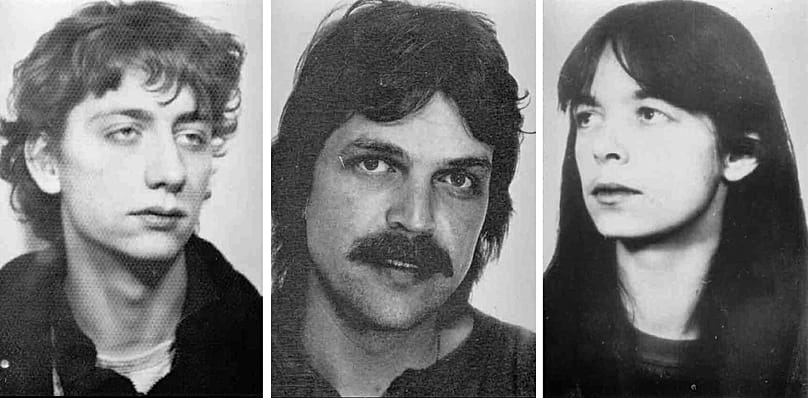 Undated wanted photos provided by German Federal Criminal Police show Burkhard Garweg, Ernst-Volker Staub and Daniela Klette