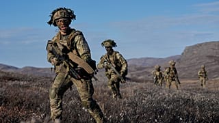 FILE - Danish military forces participate in an exercise with hundreds of troops from several European NATO members in Kangerlussuaq, Greenland, Wednesday, Sept. 17, 2025.