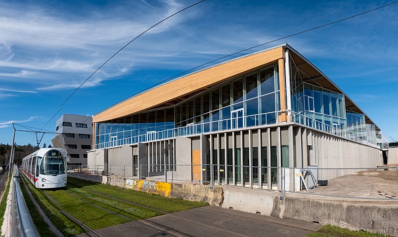 "La Ruche" en travaux sur le campus de Bron.
