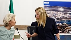 Von der Leyen e Meloni