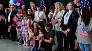 Afrikaner refugees from South Africa arrive at Dulles International Airport, 12 May, 2025