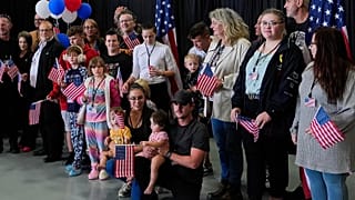 Afrikaner refugees from South Africa arrive at Dulles International Airport, 12 May, 2025