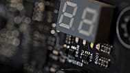 The number display for error codes inside of a computer in Jersey City, 23 February, 2019