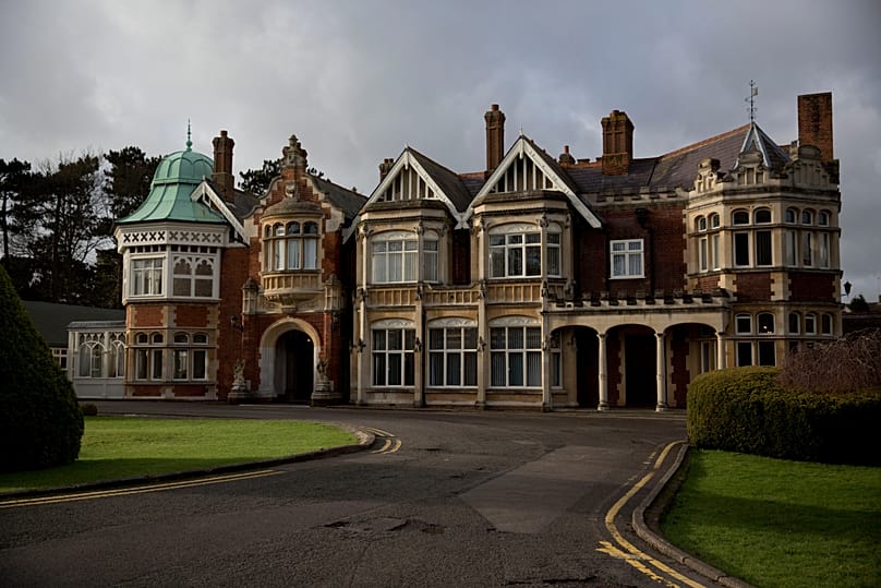 The exterior of Bletchley Park in Buckinghamshire, 15 January, 2015