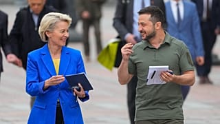 Ursula von der Leyen és Volodomir Zelenszkij