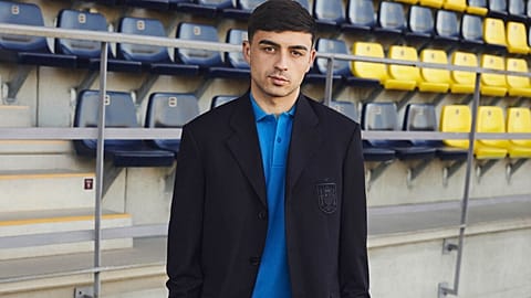 Pedri, Barcelona FC and Spain footballer, dressed in Loewe.
