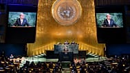 US Secretary General António Guterres speaks at the General Assembly in New York, 22 September, 2025