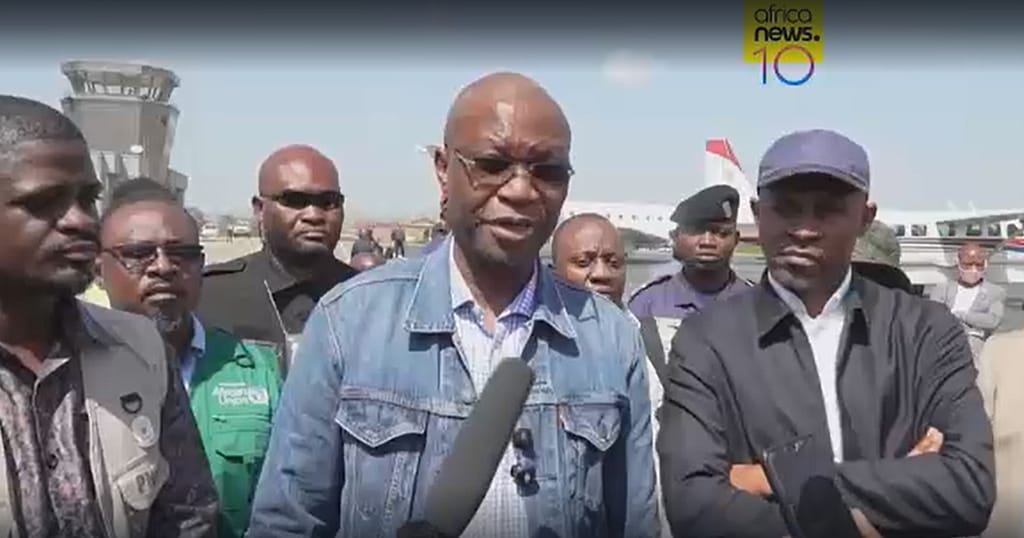 DRC's ministers of health and communications arrive in Bunia to oversee Ebola response