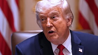 الرئيس دونالد ترامب يتحدث خلال اجتماع لمجلس الوزراء في البيت الأبيض، الأربعاء 27 مايو 2026، في واشنطن. (AP Photo/جاكلين مارتن)