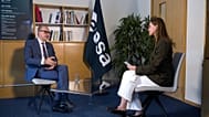 Josef Aschbacher, dyrektor generalny Europejskiej Agencji Kosmicznej (ESA), podczas wywiadu dla Euronews w brukselskiej siedzibie ESA, 29 maja 2026.